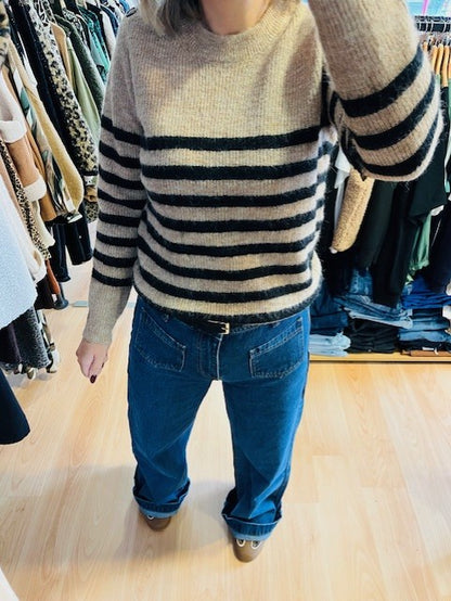 Pull marinière camel Alix