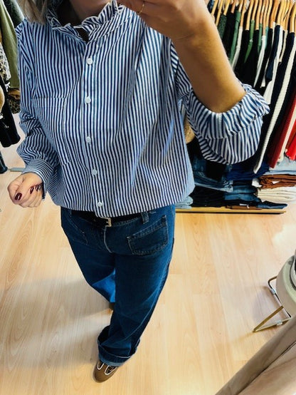 Chemise à rayures bleues Imane