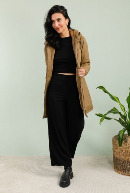 Manteau fourré camel Gabin