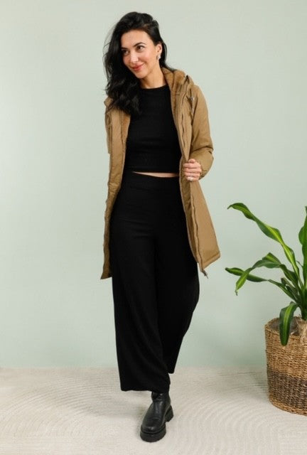 Manteau fourré camel Gabin