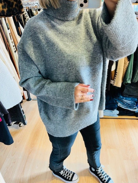 Pull oversize gris Taxi