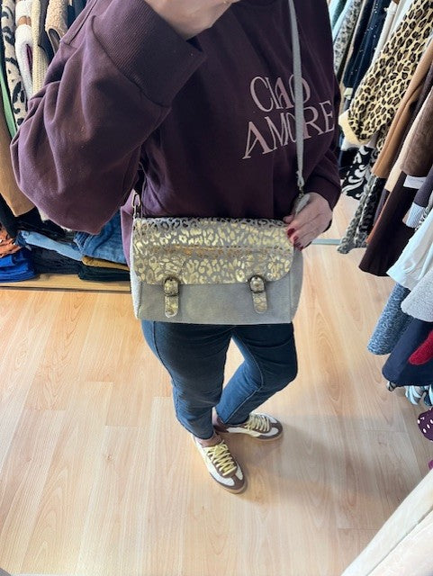 Sac bandoulière beige Elio