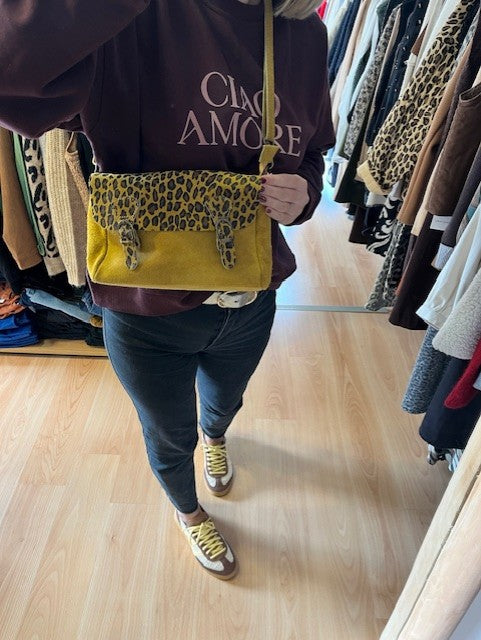 Sac bandoulière moutarde Elio