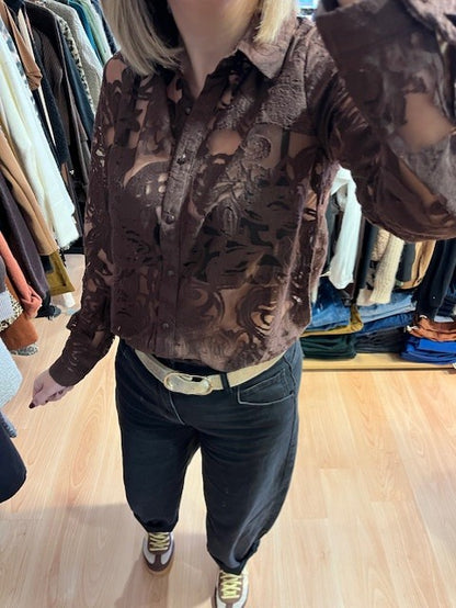 Chemise  marron Amandine