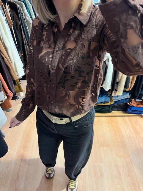 Chemise  marron Amandine