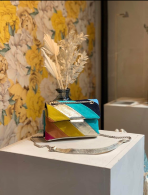 Sac à main multicolore Ange