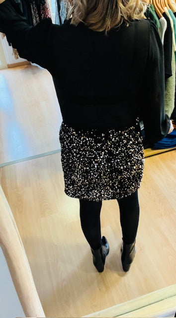 Robe à sequins or Elina