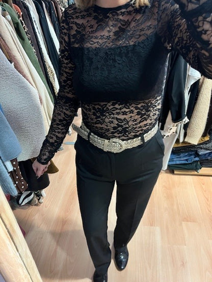 Body en dentelle noir Santa