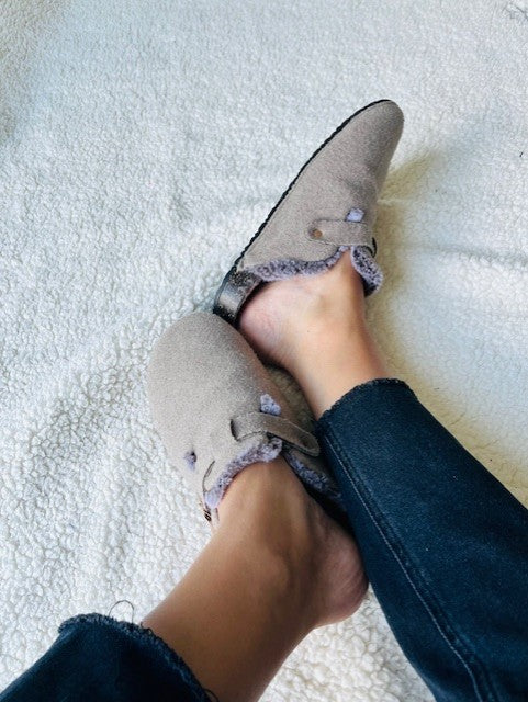 Mules en feutrine